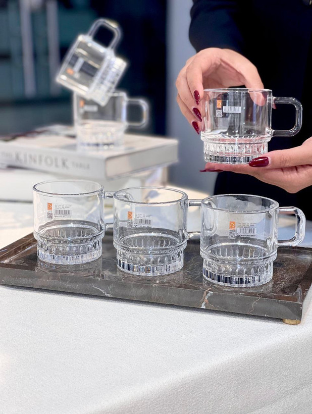 فنجان چای خوری Deli Glass کریستالین