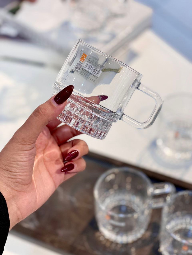 فنجان چای خوری Deli Glass کریستالین