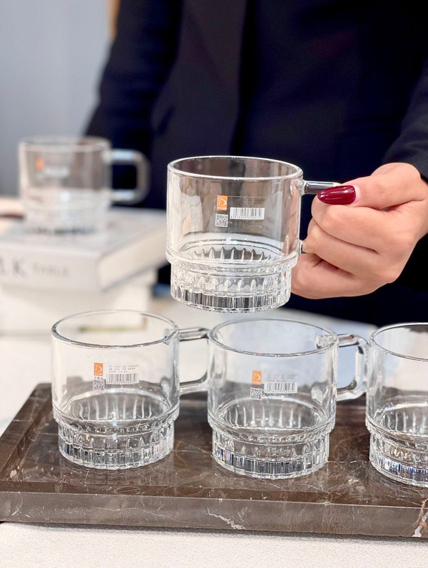 فنجان چای خوری Deli Glass کریستالین