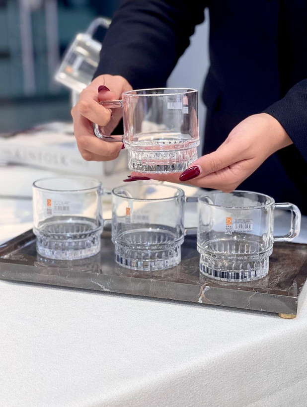 فنجان چای خوری Deli Glass کریستالین