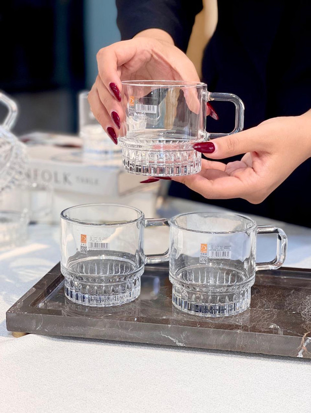 فنجان چای خوری Deli Glass کریستالین