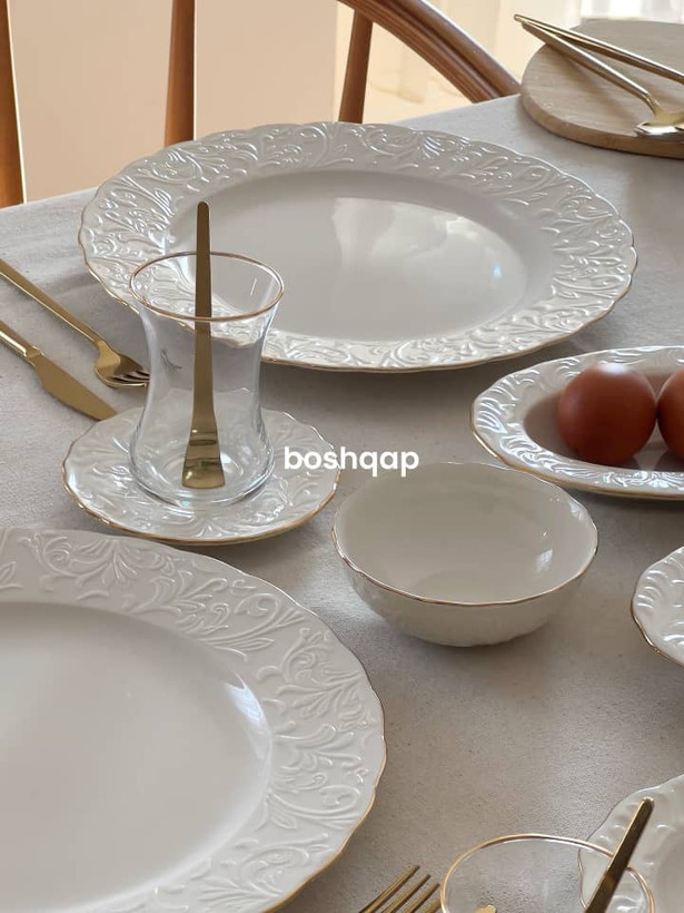 صبحانه خوری گل برجسته ۴۰ پارچه برند IPEK
