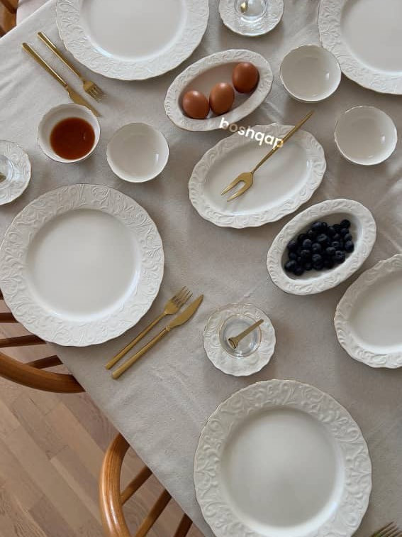 صبحانه خوری گل برجسته ۴۰ پارچه برند IPEK