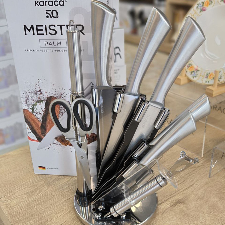 ست چاقوی کاراجا Karaca Meister Palm ۹ پارچه استیل